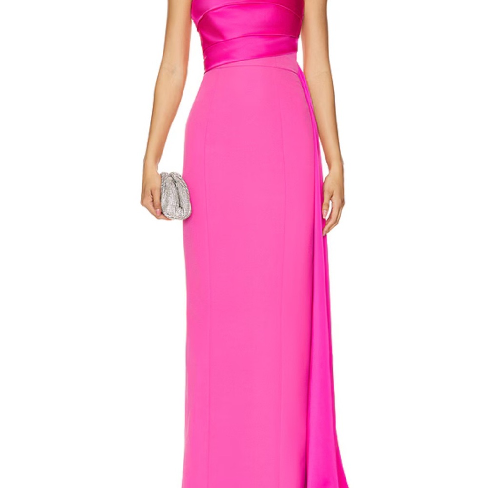 Elegant Pink Evening Gown - Picture 2 of 3